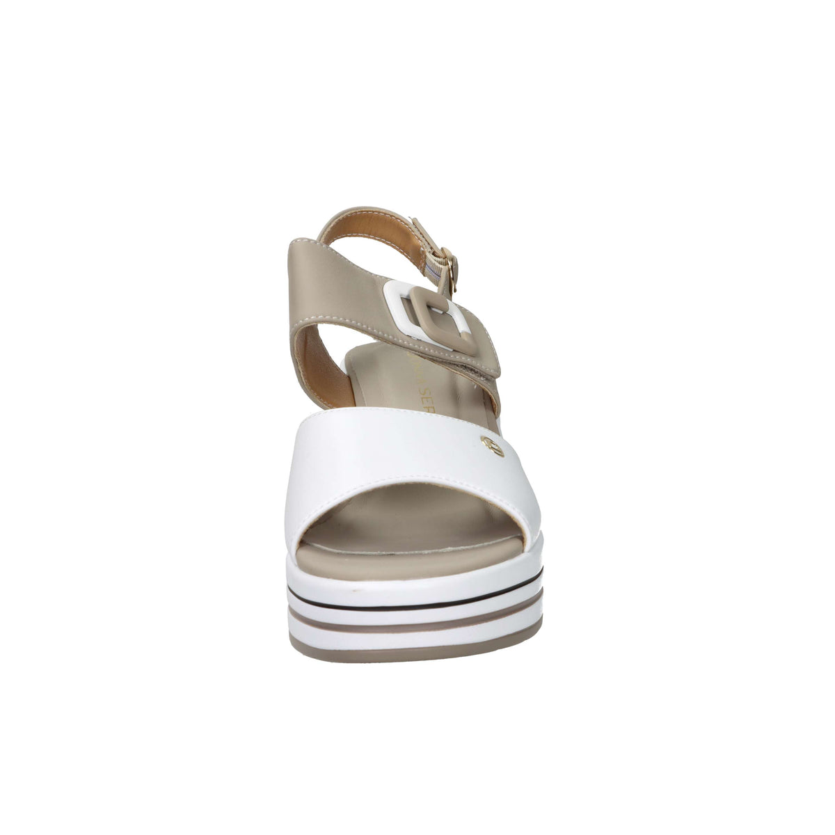 Donna Serena Damen Keilsandalette 156076DM Weiß