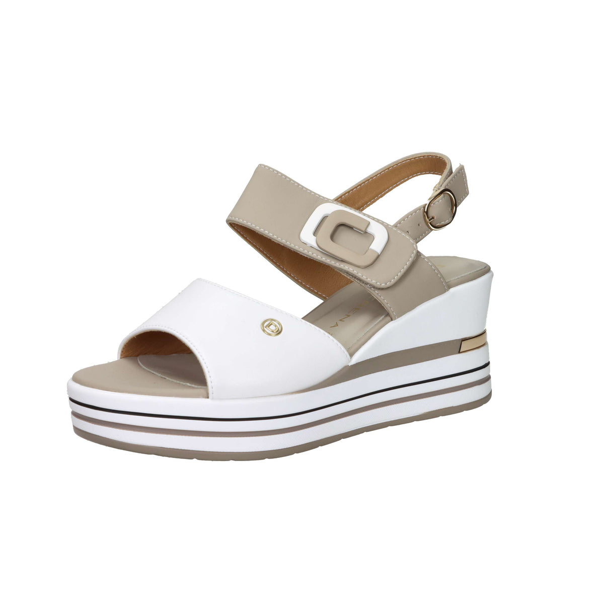 Donna Serena Damen Keilsandalette 156076DM Weiß