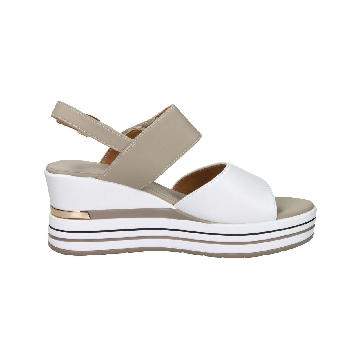 Donna Serena Damen Keilsandalette 156076DM Weiß