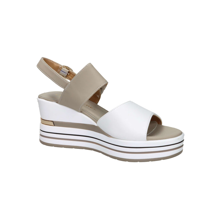 Donna Serena Donna Sandalo con zeppa 156076DM Bianco