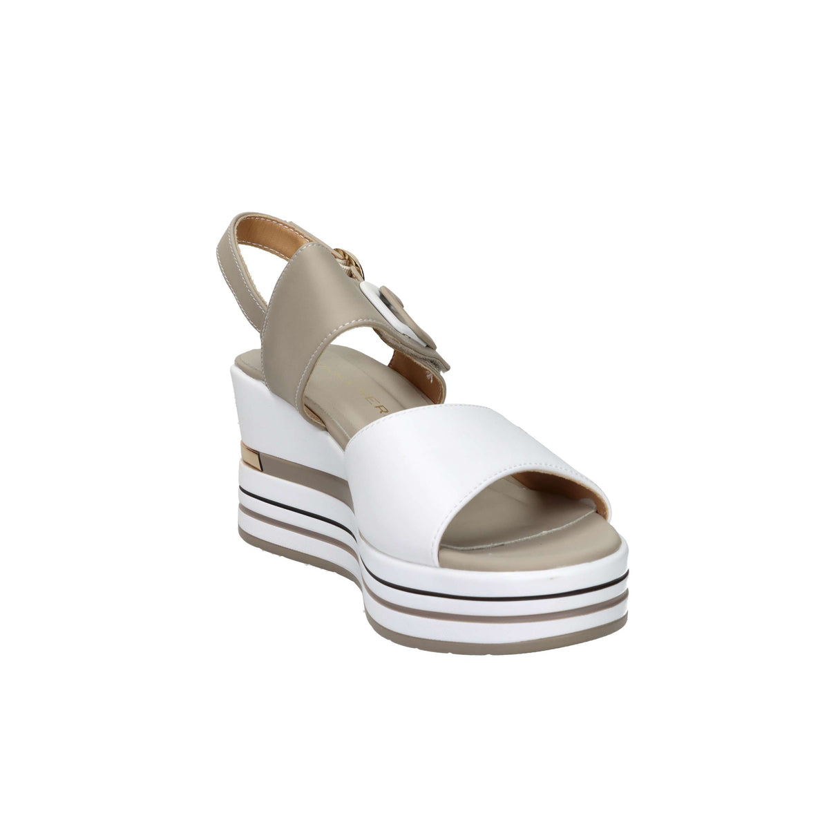 Donna Serena Damen Keilsandalette 156076DM Weiß