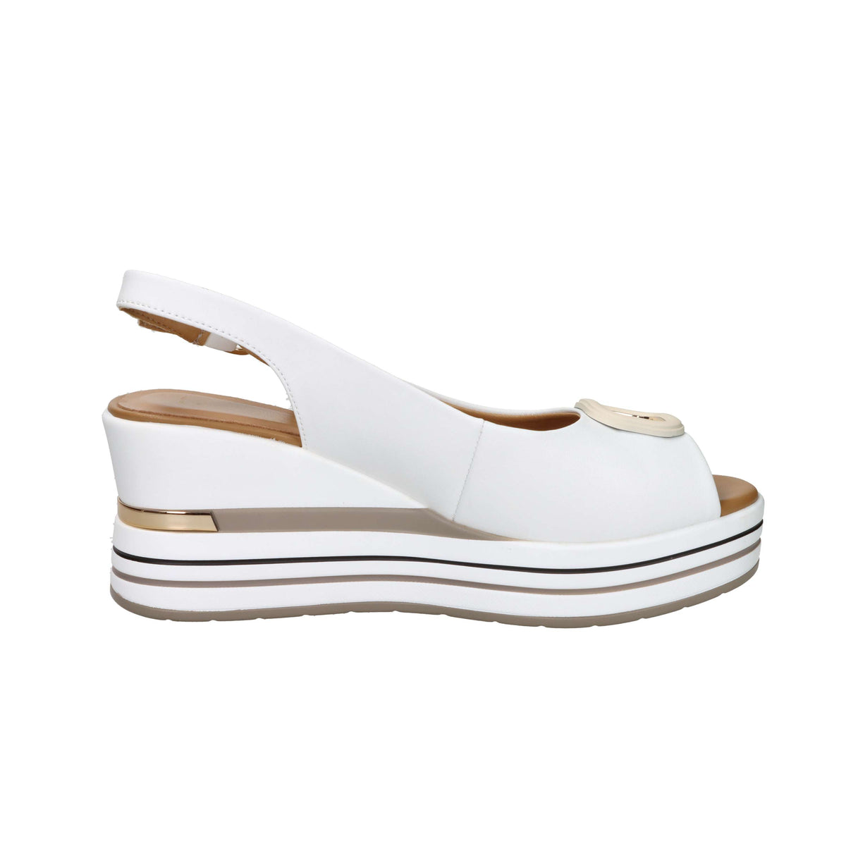 Donna Serena Women's Wedge Sandal 156079DM White