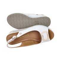 Donna Serena Women's Wedge Sandal 156079DM White