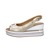 Serena Women's Wedge Sandal 156079DM Platinum