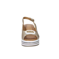 Serena Women's Wedge Sandal 156079DM Platinum
