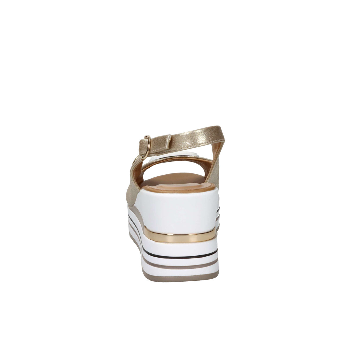 Donna Serena Donna Sandalo con zeppa 156079DM Platino