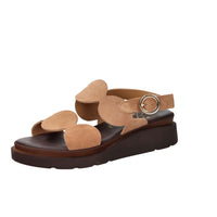 Ariel Damen Flacher Sandale 17403 Kamel