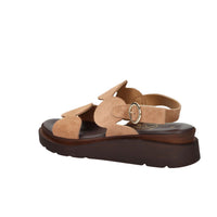 Ariel Damen Flacher Sandale 17403 Kamel