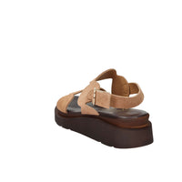 Ariel Damen Flacher Sandale 17403 Kamel