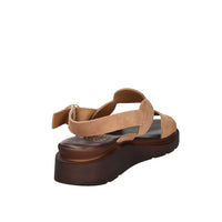 Ariel Damen Flacher Sandale 17403 Kamel