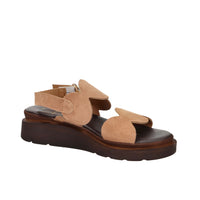 Ariel Damen Flacher Sandale 17403 Kamel