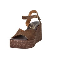 Ariel Donna Sandalo con zeppa 17400 Marrone