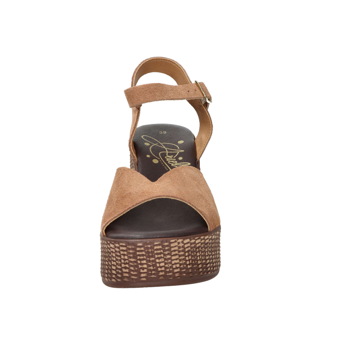 Ariel Donna Wedge Sandal 17400 Leather