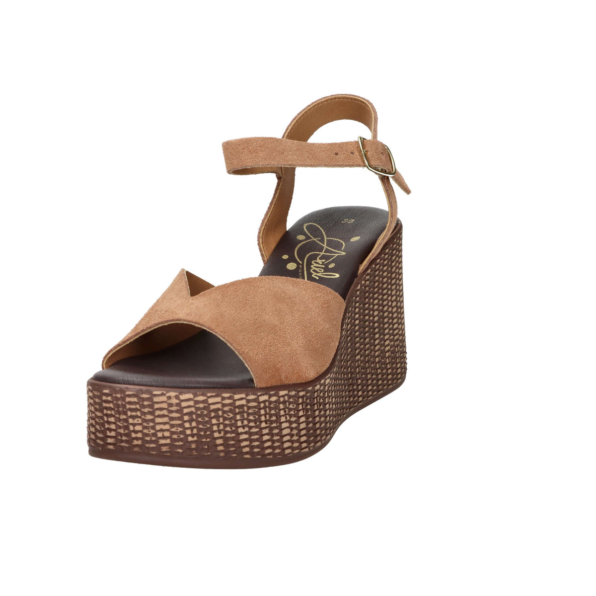 Ariel Donna Wedge Sandal 17400 Leather