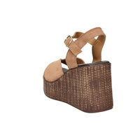 Ariel Donna Wedge Sandal 17400 Leather