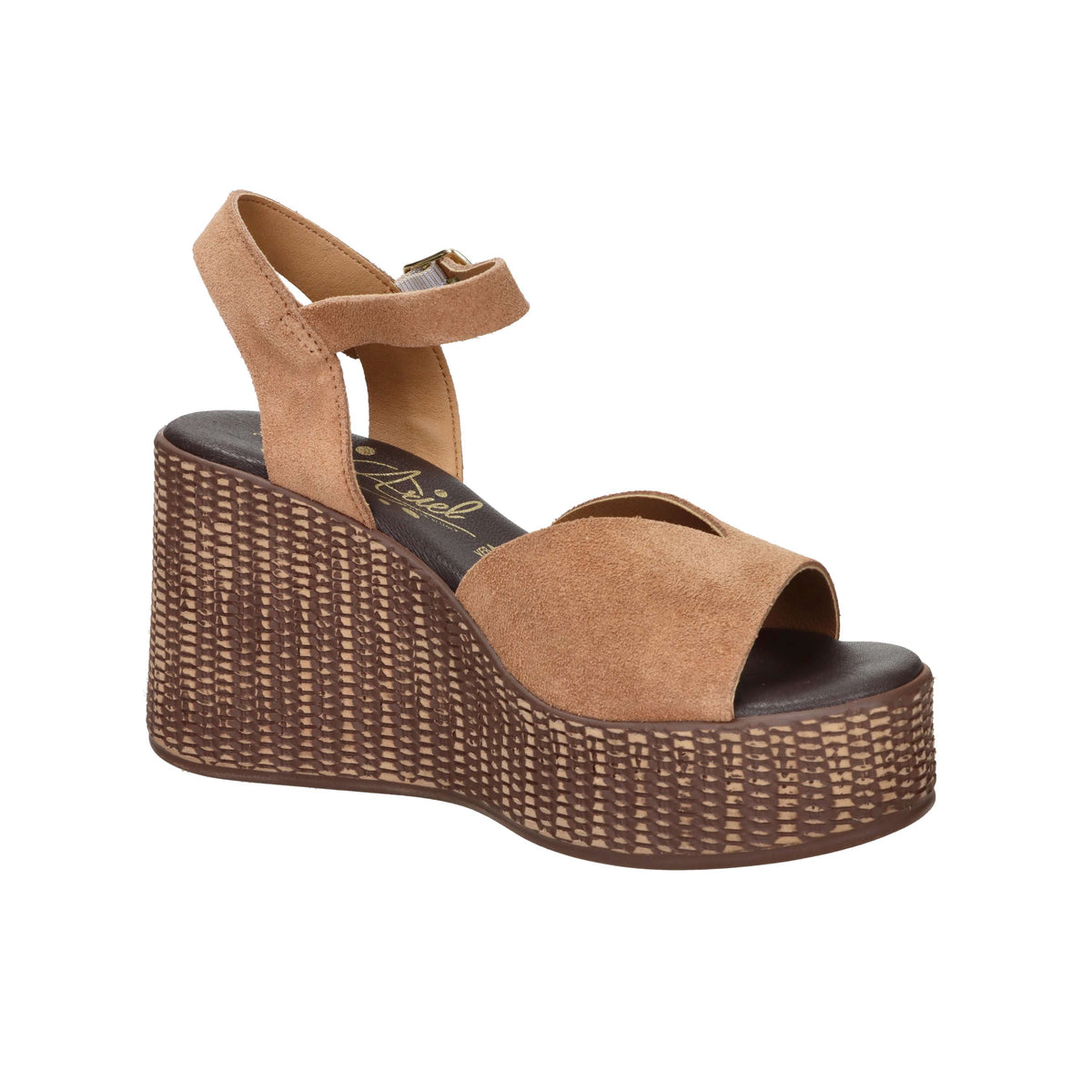 Ariel Donna Wedge Sandal 17400 Leather