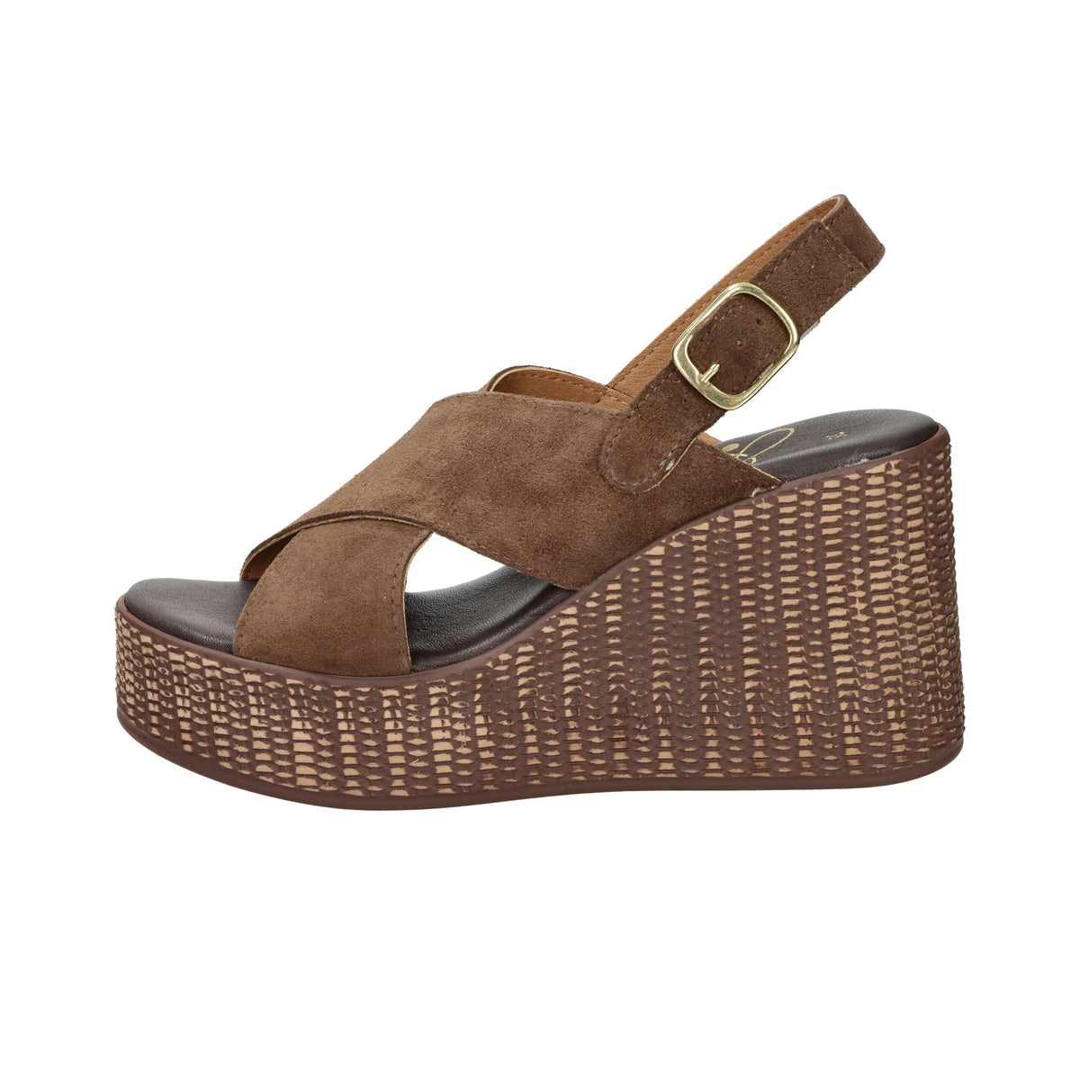 Ariel Women's Wedge Sandal 17398 Brown