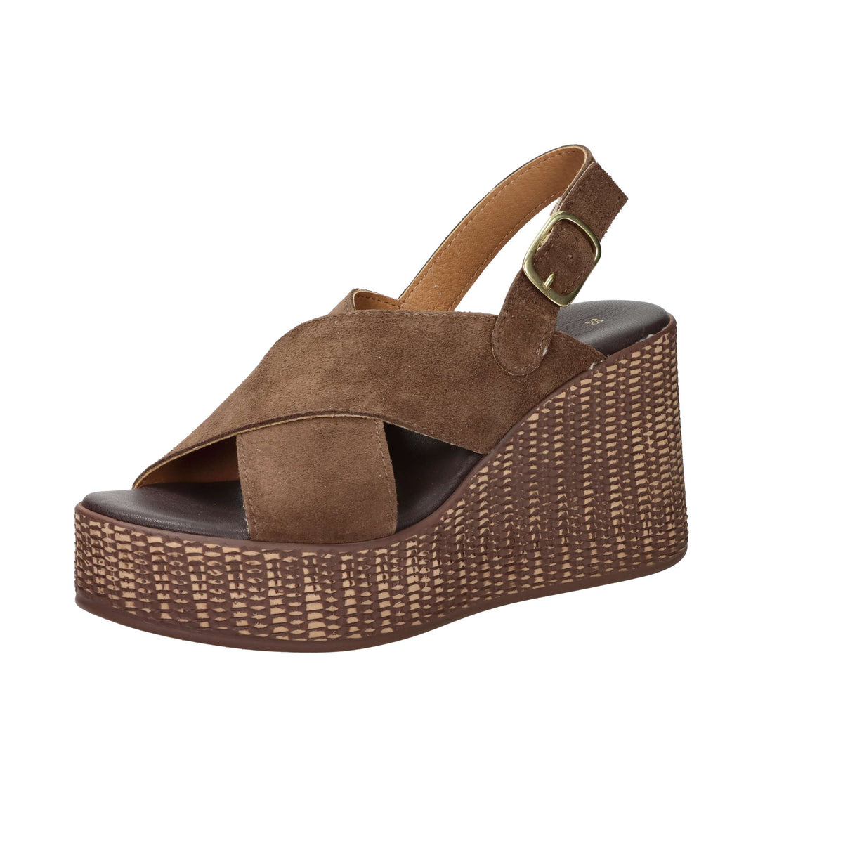 Ariel Women's Wedge Sandal 17398 Brown