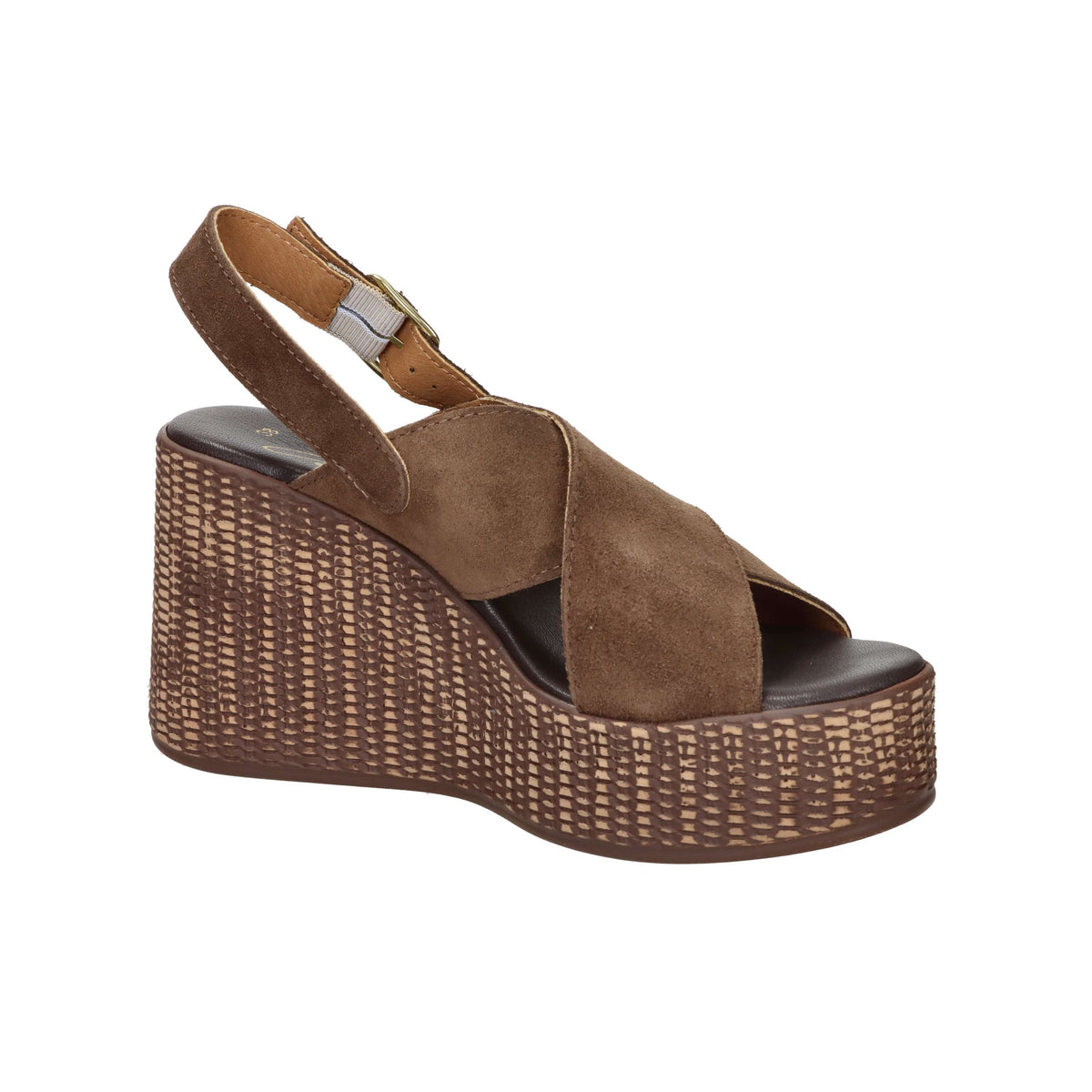 Ariel Women's Wedge Sandal 17398 Brown