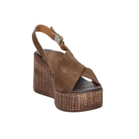 Ariel Women's Wedge Sandal 17398 Brown