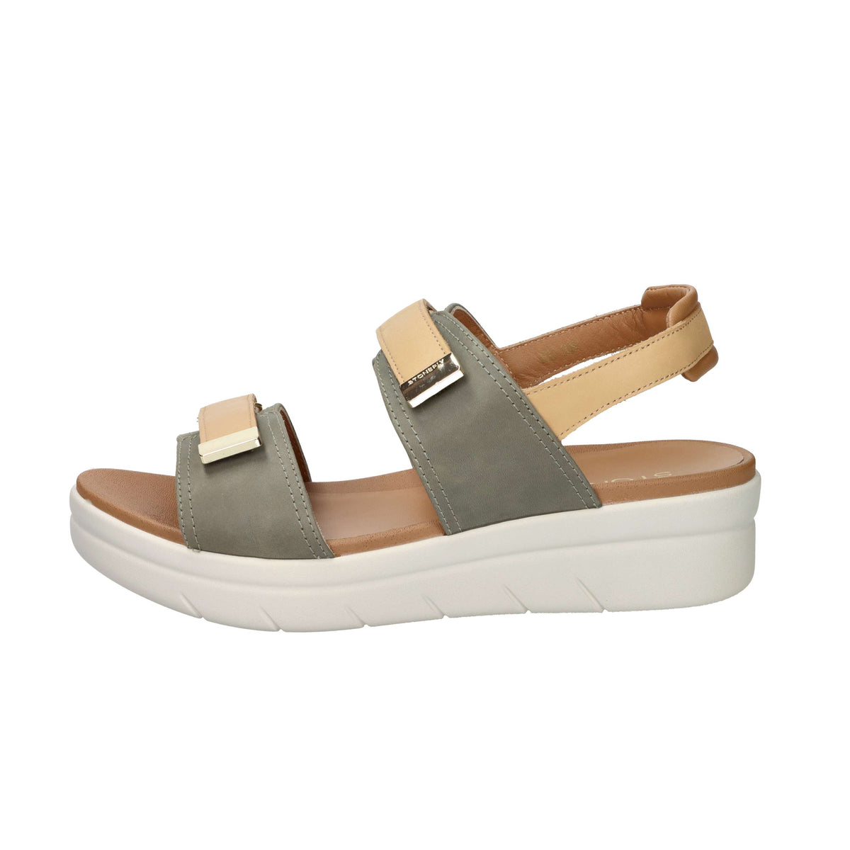 Stonefly Women's Wedge Sandal 223661 Military Green