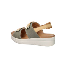 Stonefly Donna Sandalo con zeppa 223661 Verde militare