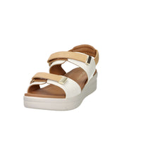 Stonefly Women's Wedge Sandal 223661 Cream/Leather