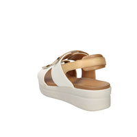 Stonefly Women's Wedge Sandal 223661 Cream/Leather