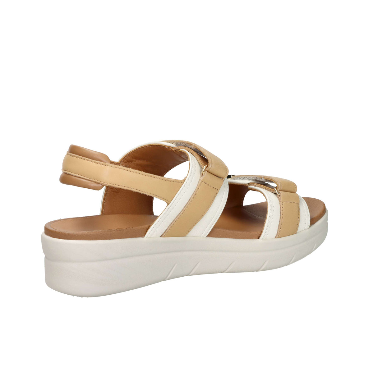 Stonefly Women's Wedge Sandal 223661 Cream/Leather