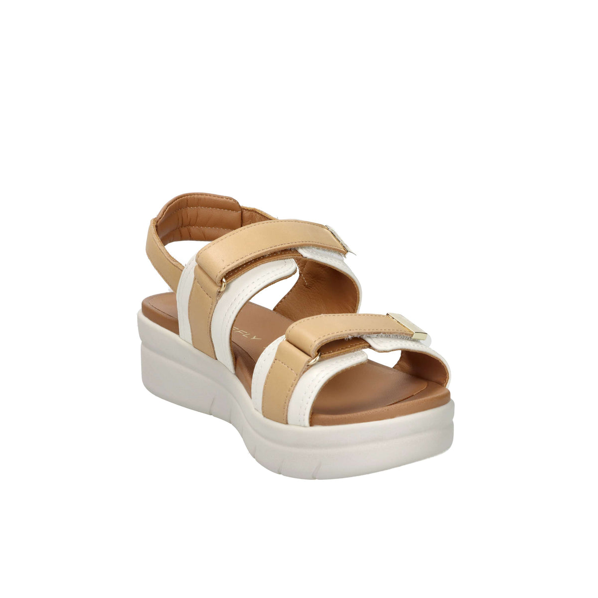Stonefly Women's Wedge Sandal 223661 Cream/Leather