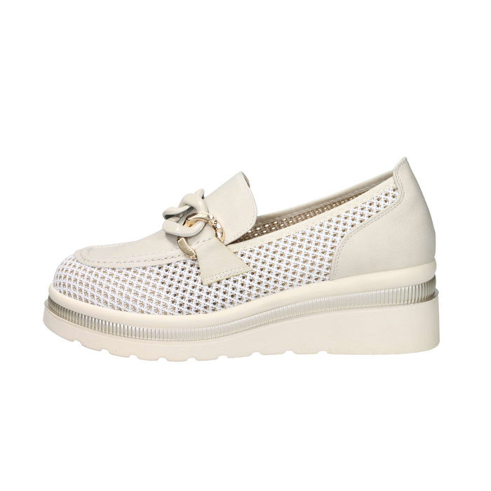 Cinzia Soft Donna Mocassino con zeppa CI1109 Beige