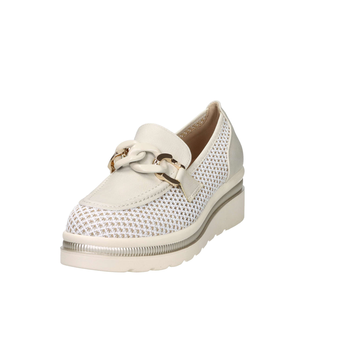 Cinzia Soft Donna Mocassino con zeppa CI1109 Beige