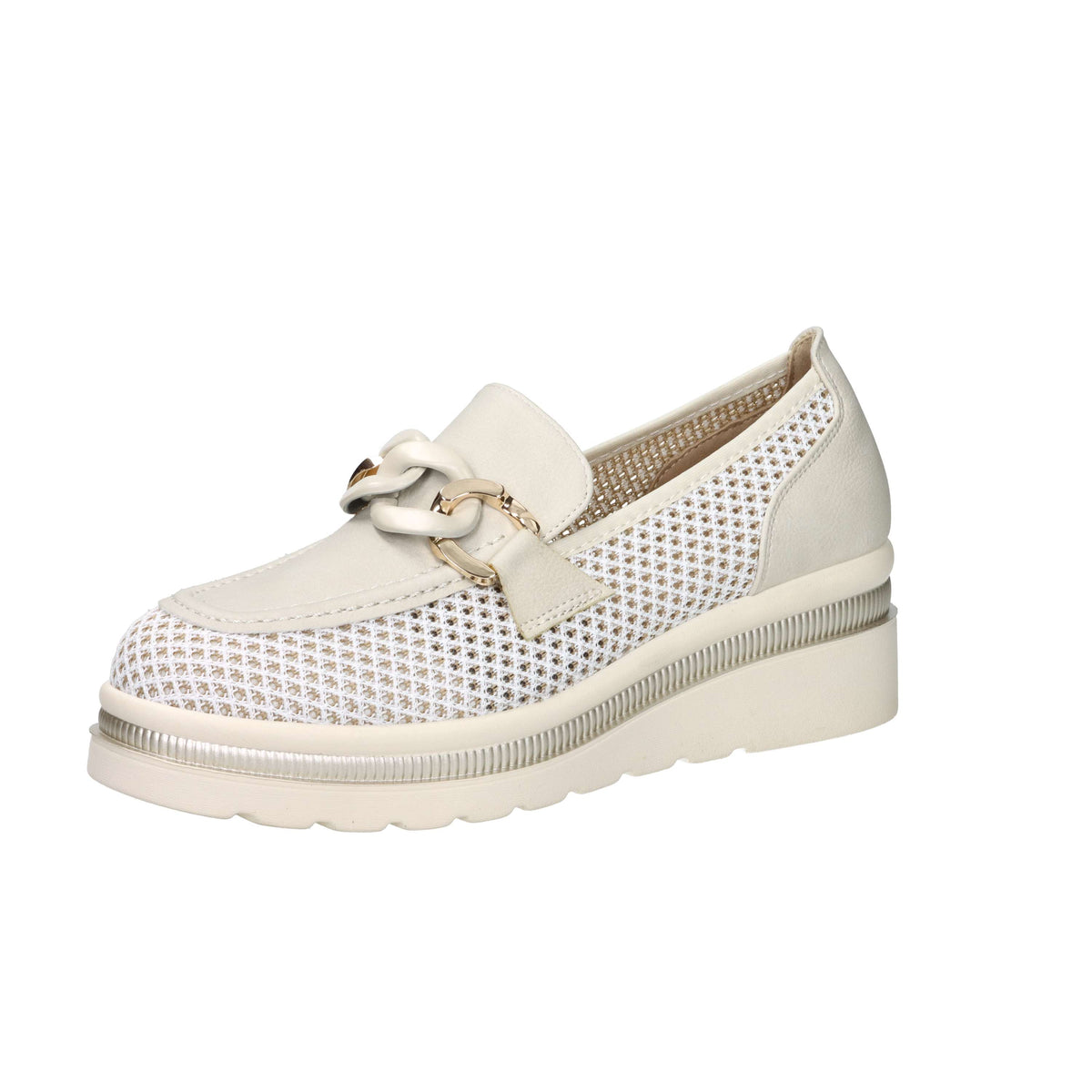 Cinzia Soft Donna Mocassino con zeppa CI1109 Beige