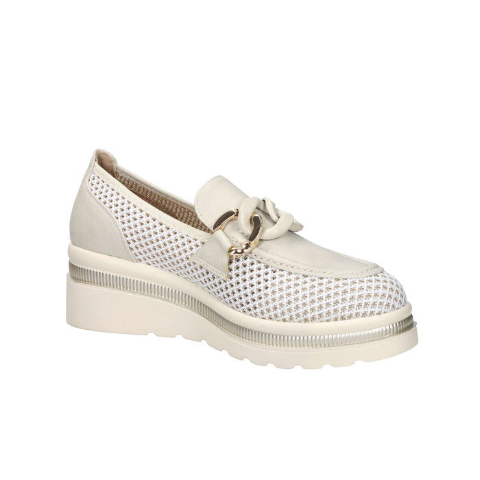 Cinzia Soft Donna Mocassino con zeppa CI1109 Beige