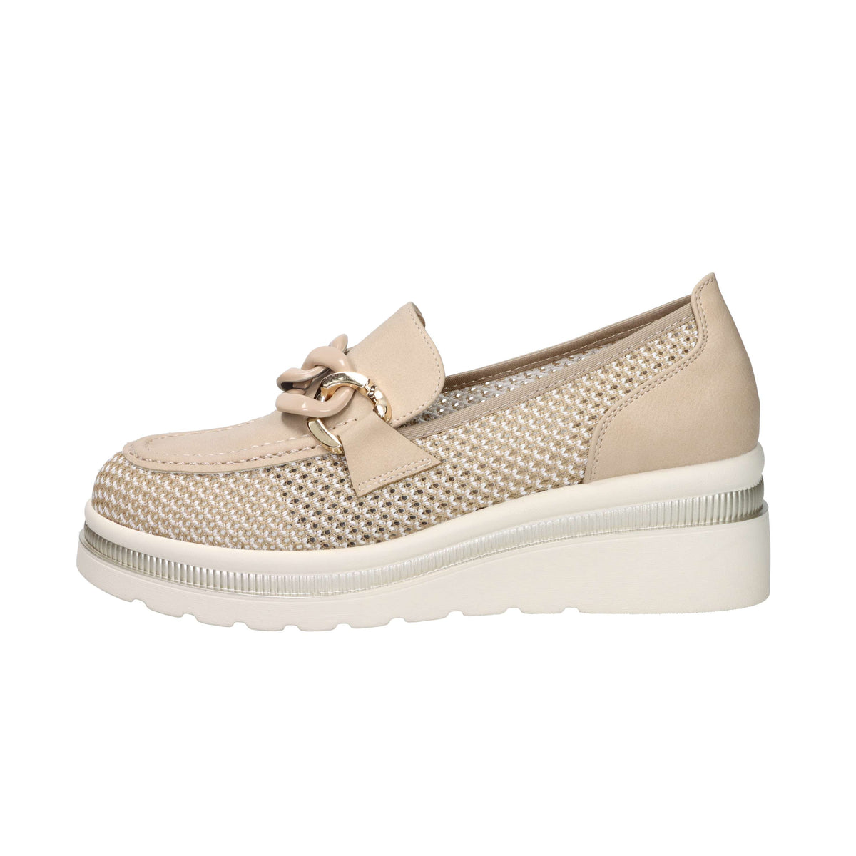 Cinzia Soft Donna Mocassino con zeppa CI1109 Naturale
