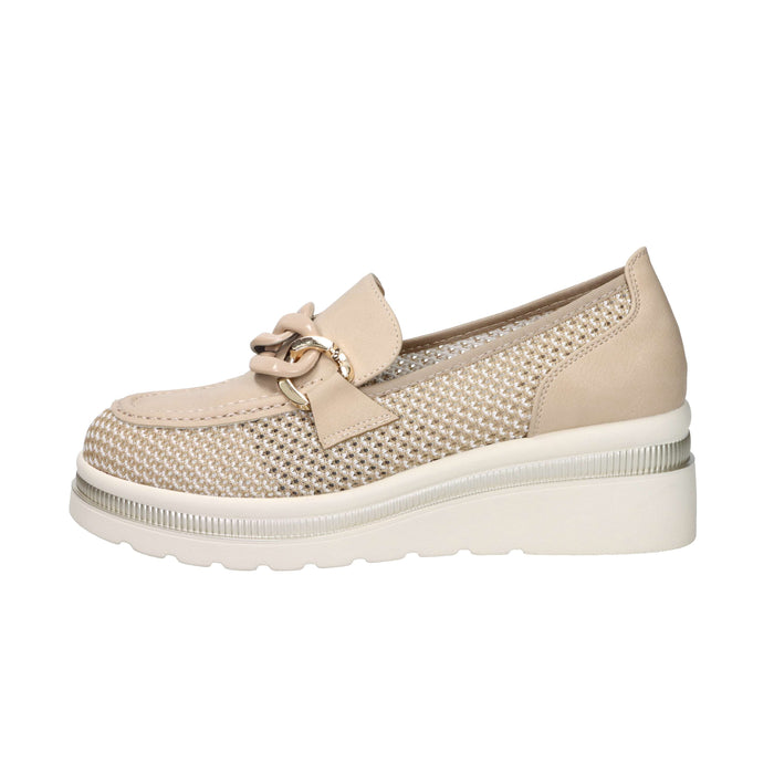 Cinzia Soft Donna Mocassino con zeppa CI1109 Naturale