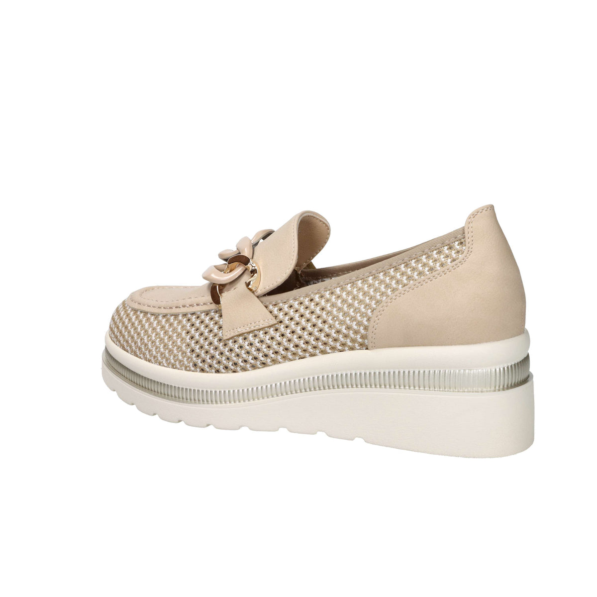 Cinzia Soft Donna Mocassino con zeppa CI1109 Naturale