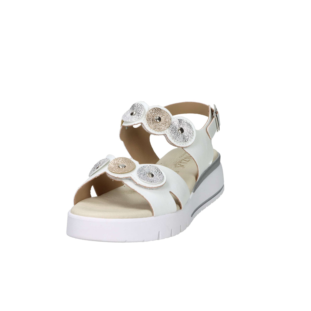 Cinzia Soft Women's Wedge Sandal LF023080 White/Silver