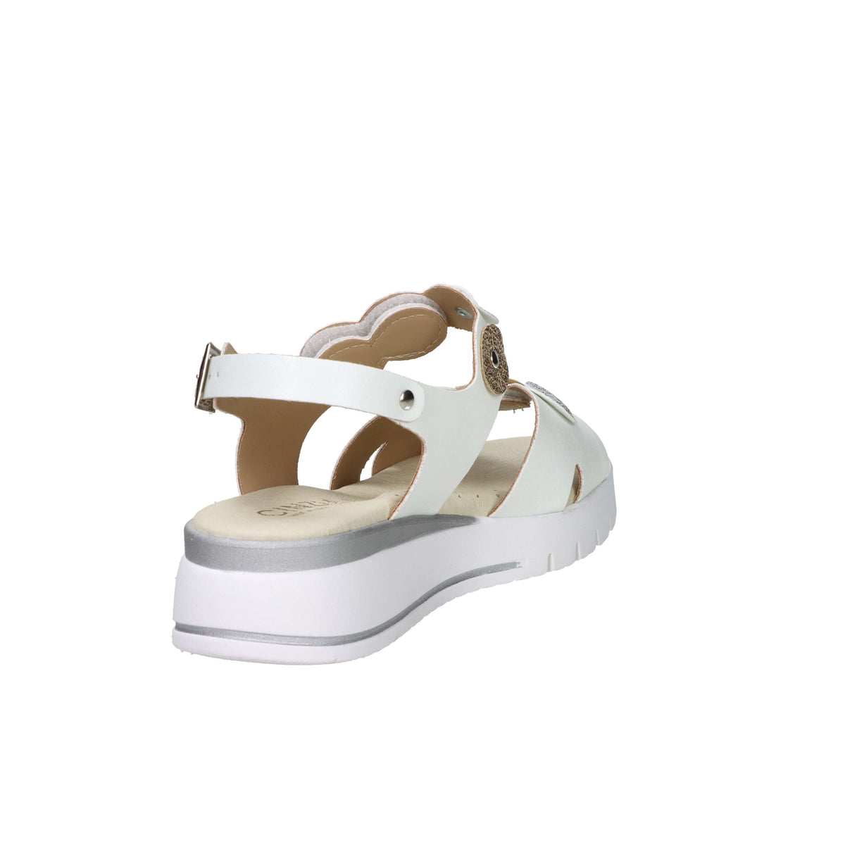 Cinzia Soft Women's Wedge Sandal LF023080 White/Silver