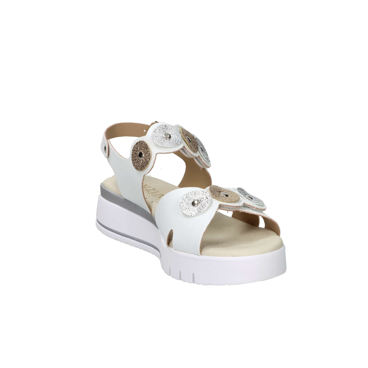 Cinzia Soft Women's Wedge Sandal LF023080 White/Silver