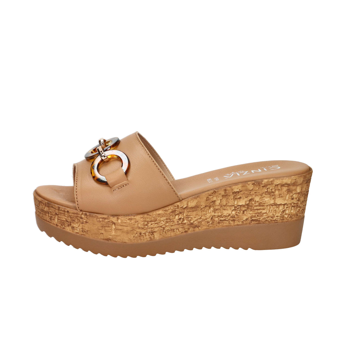 Cinzia Soft Donna Ciabatta con zeppa IAF53457 Cuoio