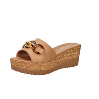 Cinzia Soft Donna Ciabatta con zeppa IAF53457 Cuoio