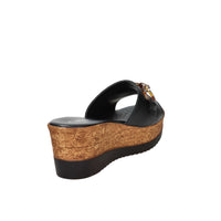 Cinzia Soft Damen Pantolette mit Keilabsatz IAF53457 Schwarz