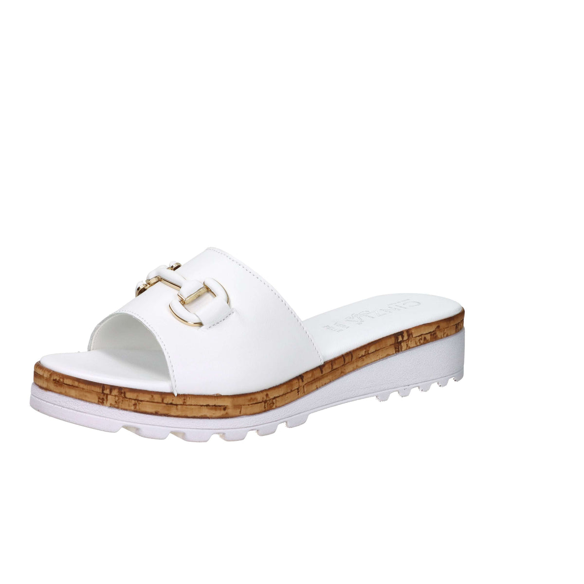 Cinzia Soft Damen Flache Pantolette IAF23533 Weiß