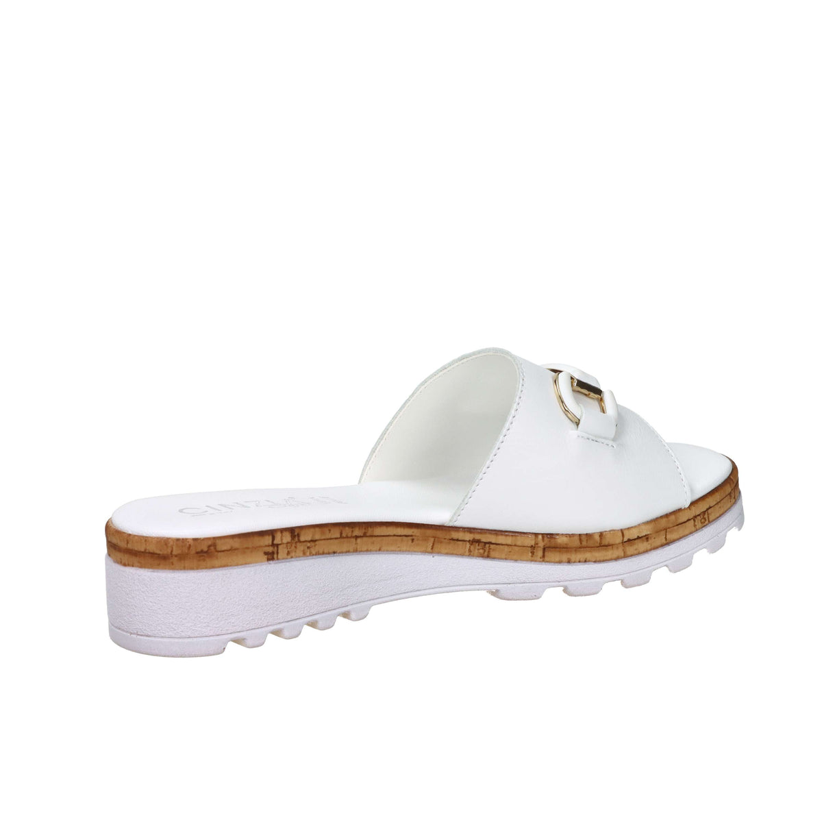 Cinzia Soft Damen Flache Pantolette IAF23533 Weiß