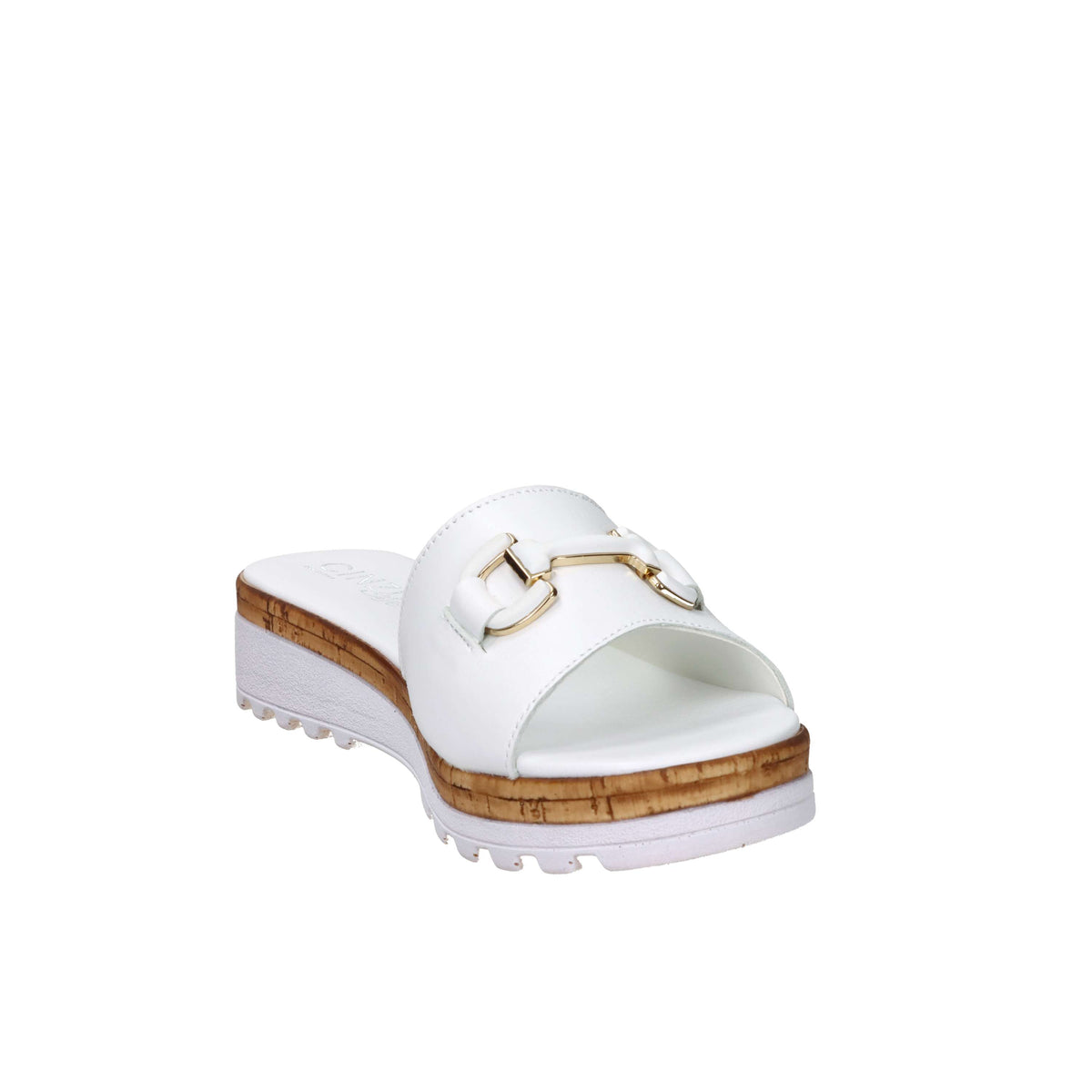 Cinzia Soft Damen Flache Pantolette IAF23533 Weiß