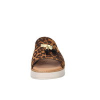 Cinzia Soft Damen Pantolette mit Keilabsatz NG2712 Leopardenmuster