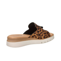 Cinzia Soft Damen Pantolette mit Keilabsatz NG2712 Leopardenmuster