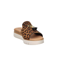 Cinzia Soft Damen Pantolette mit Keilabsatz NG2712 Leopardenmuster