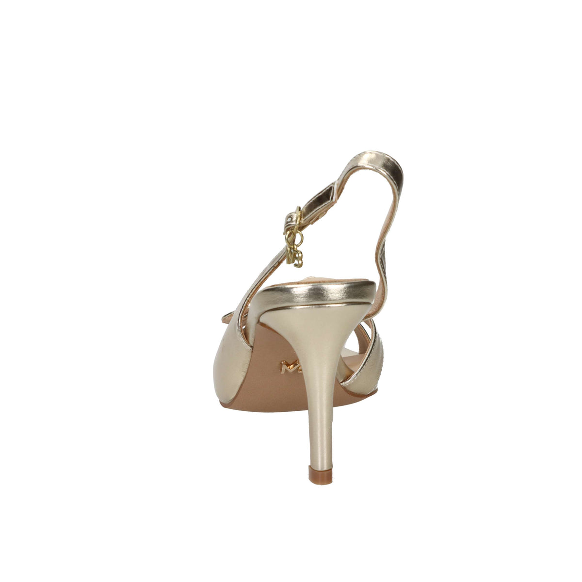 Miabelle Mujer Sandalia con tacón MB1151 Platino